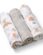 BABYONO Set 3 scutece din bumbac si bambus Baby Ono Bamboo 09 gri