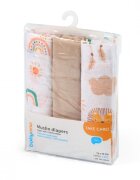 BABYONO Set 3 scutece din muselina super soft 34808 din bumbac 70x70 cm