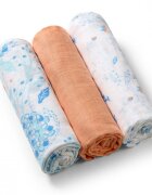 BABYONO Set 3 scutece din muselina super soft 34809 din bumbac 70x70 cm