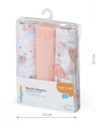 BABYONO Set 3 scutece din muselina super soft 34811 din bumbac 70x70 cm