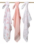 BABYONO Set 3 scutece din muselina super soft 34811 din bumbac 70x70 cm