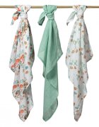 BABYONO Set 3 scutece din muselina super soft 34812 din bumbac 70x70 cm