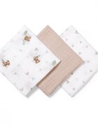 BABYONO Set 3 scutece din muselina super soft 34814 din bumbac 70x70 cm