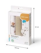 BABYONO Set 3 scutece din muselina super soft 34815 din bumbac 70x70 cm