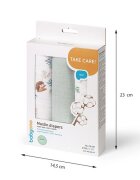 BABYONO Set 3 scutece din muselina super soft 34816 din bumbac 70x70 cm