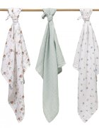 BABYONO Set 3 scutece din muselina super soft 34816 din bumbac 70x70 cm