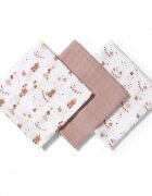 BABYONO Set 3 scutece din muselina super soft 34818 din bumbac 70x70 cm