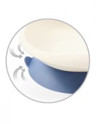 BABYONO Set castron si lingurita albastru inchis