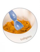 BABYONO Set castron si lingurita albastru inchis