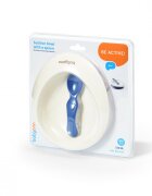 BABYONO Set castron si lingurita albastru inchis