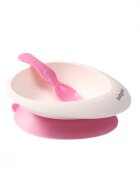 BABYONO Set castron si lingurita roz