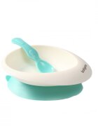 BABYONO Set castron si lingurita verde