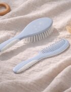 BABYONO Set perie si pieptan pentru copii Alb