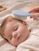 BABYONO Set perie si pieptan pentru copii Alb