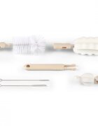 BABYONO Set perii pentru biberon si tetina bej
