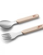 BABYONO Set tacamuri lingurita si furculita din inox 106503