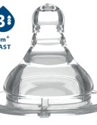 BABYONO Tetina anticolici pentru biberoane cu gat larg 6 luni+ 1206