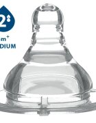 BABYONO Tetina anticolici pentru biberoane cu gatul larg 3 luni+ Baby Ono 1205