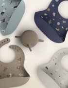 BabySteps Baveta din silicon cu buzunar ajustabila Cosmos
