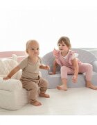BabySteps Canapea pentru copii cu buzunare Gri velvet