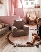 BabySteps Canapea pentru copii cu buzunare Gri velvet