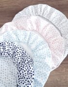 BabySteps Cearsaf din bumbac cu elastic pe contur pentru landou si cosulete Cherry Dark