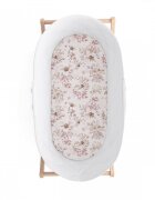 BabySteps Cearsaf din bumbac cu elastic pe contur pentru landou si cosulete Cherry Light