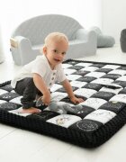BabySteps Covor de joaca termoizolant cu activitati senzoriale 120x140cm Contrast