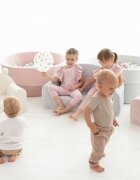 BabySteps Fotoliu pentru copii cu spatar catifea Velvet Ursulet Teddy Ecri