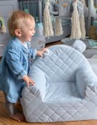 BabySteps Fotoliu pentru copii cu spatar catifea Velvet Ursulet Teddy Mint