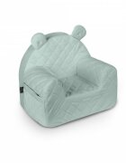 BabySteps Fotoliu pentru copii cu spatar catifea Velvet Ursulet Teddy Mint