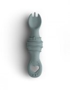 BabySteps Furculita si lingura 2 in 1 din silicon alimentar fara BPA BPS PVC si ftalati Ether