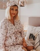 BabySteps Halat Kimono pentru gravide si mamici bumbac marime universala Boho