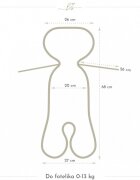 BabySteps Insert antitranspiratie pentru scaun auto 3D 0-13 kg Natura