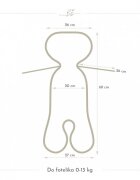 BabySteps Insertie antitranspiratie 3D pentru scaun auto 0-13 kg Lemon