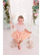 BabySteps Leagan din lemn si spuma by pentru copii WoodSwing catifea Velvet Bej