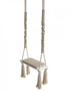 BabySteps Leagan din lemn si spuma by pentru copii WoodSwing catifea Velvet Bej