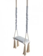 BabySteps Leagan din lemn si spuma by pentru copii WoodSwing catifea Velvet Grey