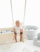 BabySteps Leagan pentru copii si bebelusi Catifea Velvet perna detasabila ursulet Teddy Bej