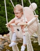 BabySteps Leagan pentru copii si bebelusi Catifea Velvet perna detasabila ursulet Teddy Sepia Rose