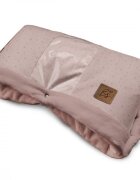 BabySteps Manusi calduroase impermeabile pentru carucior universal cu inchidere prin capse Sepia Rose