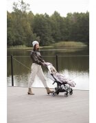 BabySteps Manusi calduroase impermeabile pentru carucior universal cu inchidere prin capse Sepia Rose