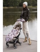 BabySteps Manusi calduroase impermeabile pentru carucior universal cu inchidere prin capse Sepia Rose