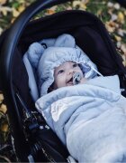 BabySteps Paturica universala pentru scoica auto din bumbac + catifea Boho bej