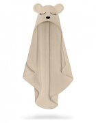 BabySteps Prosop cu gluga pentru bebelusi si copii din fibra de bambus S 85x90cm Teddy Beige