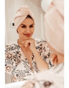 BabySteps Prosop Turban din bambus pentru mamici si copii Sepia Rose