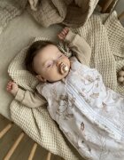 BabySteps Sac de dormit cu picioare bumbac 1 tog Eucalipt S 1 - 3 ani