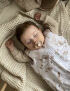 BabySteps Sac de dormit cu picioare bumbac muselina 1 Tog Light Boho S 1-3 ani