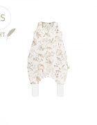 BabySteps Sac de dormit cu picioare bumbac muselina 1 Tog Light Boho XS 6-12 luni
