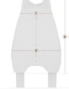 BabySteps Sac de dormit cu picioare din bumbac muselina 0.5 Tog Stil Boho 12-36 luni